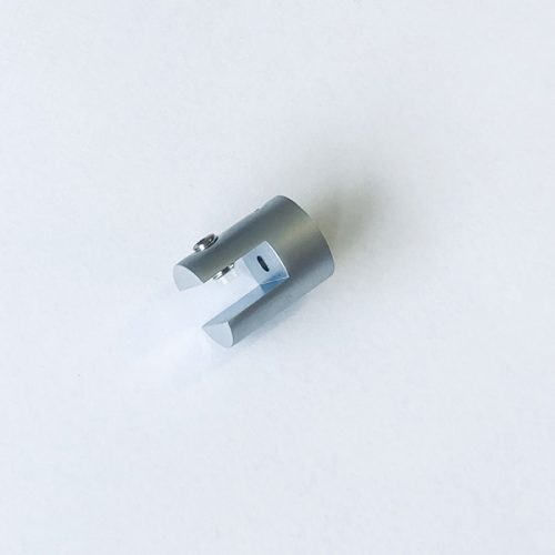 Cable Display Panel Clamp Satin Silver