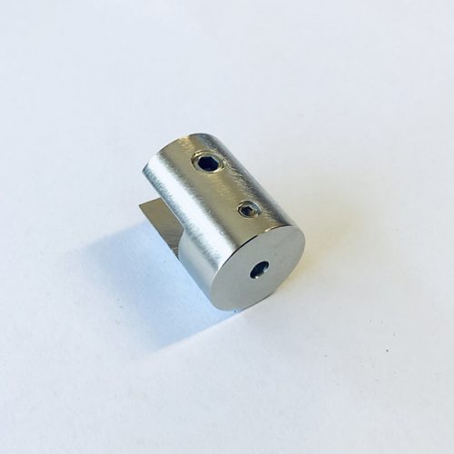 Cable Display Panel Clamp Satin Chrome