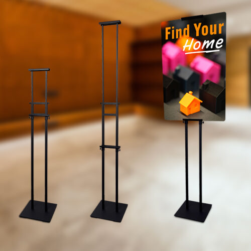 Adjustable Pedestal Sign Frame Double Sided