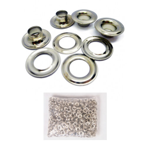 Eyelets 10mm and 12mm - Brass and Nickel plated