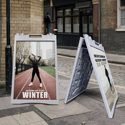 600mm x 900mm A Frame - PVC - Water and Sand Fillable