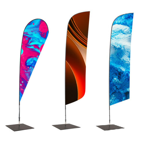 Fibreglass Flag Pole Kit - TEARDROP/BLADE/FEATHER Shape