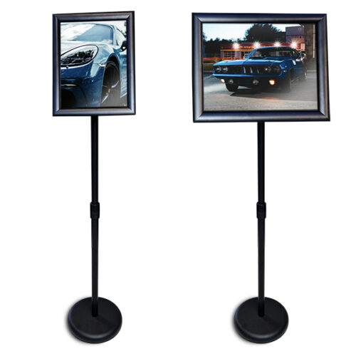 Pedestal Stand A3 and A4-Snap lock frame Black